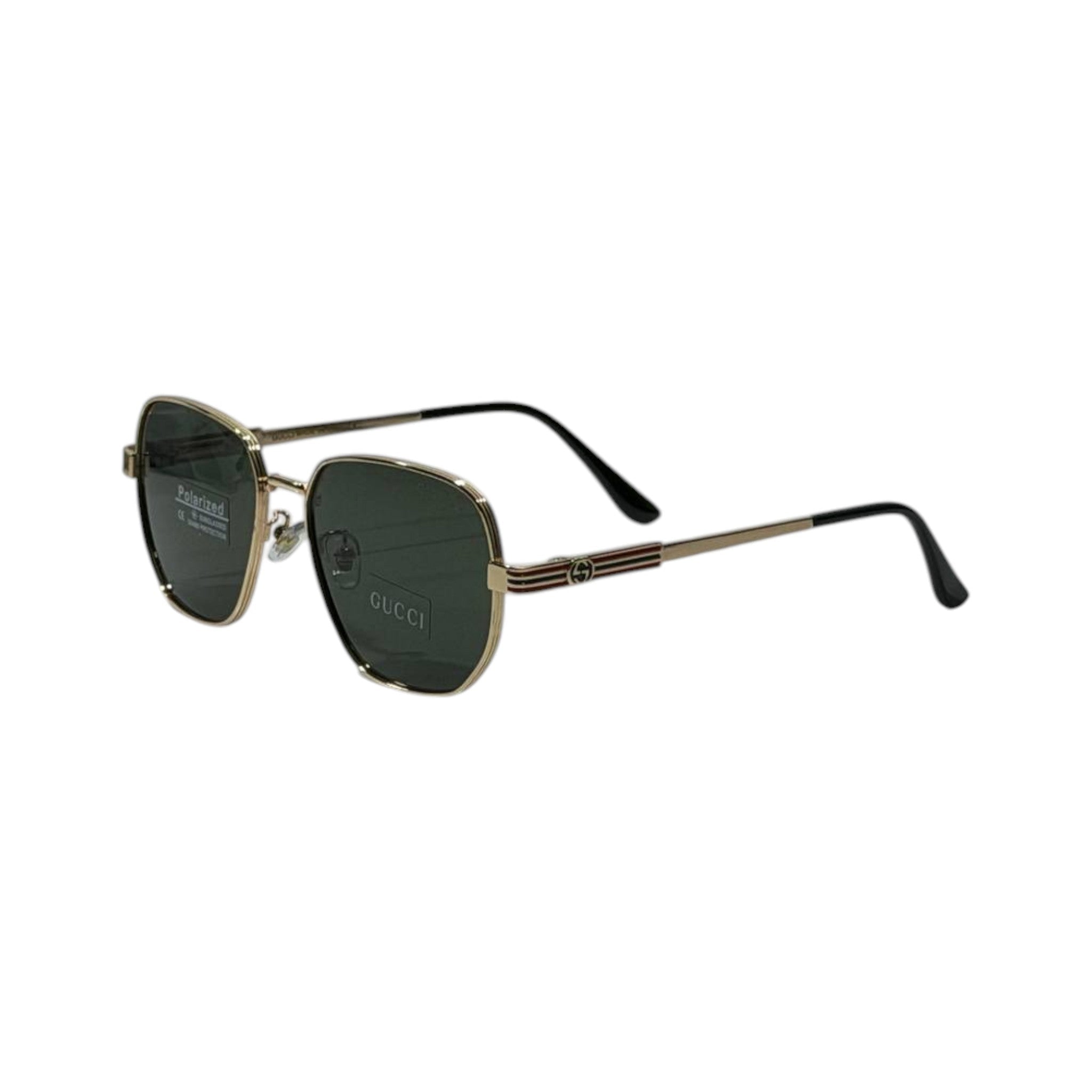 Gucci Heritage Polarized Gold Square Sunglasses - MASTERPIECE