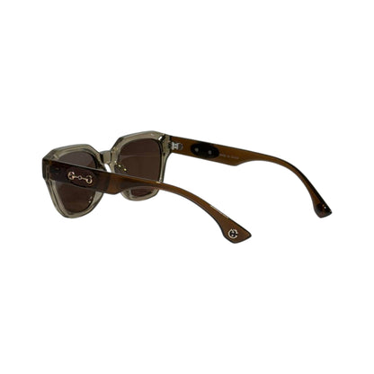 Gucci Horsebit Brown Crystal Cat Eye Sunglasses 🤎✨ Luxury Women Designer Shades - MASTERPIECE