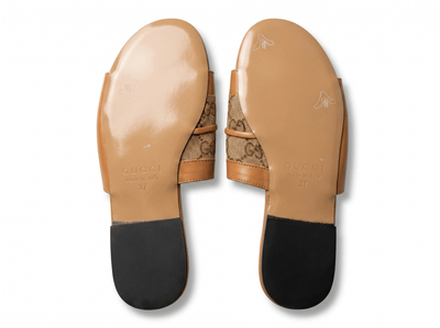 Gucci Horsebit Canvas Slides 🤎✨ - MASTERPIECE