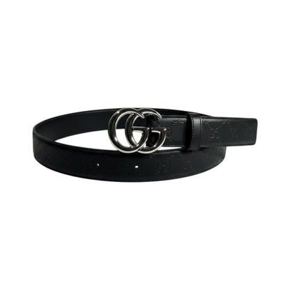 Gucci Inspired Black GG Monogram Belt 120CM 🖤✨ Premium Luxury Designer Style Belt - MASTERPIECE