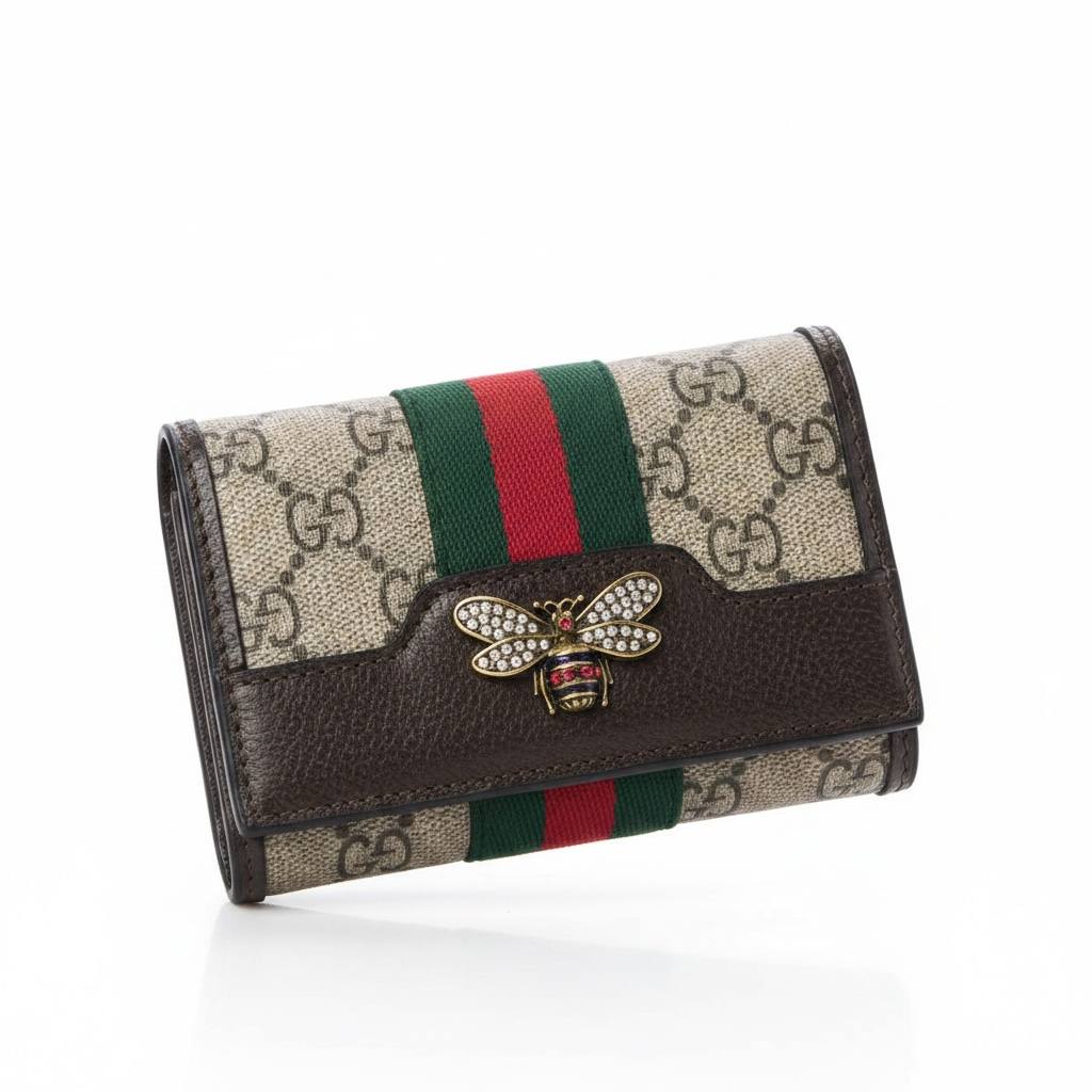 Gucci Inspired GG Bee Wallet 🐝✨ Luxury Monogram Compact Women’s Wallet - MASTERPIECE