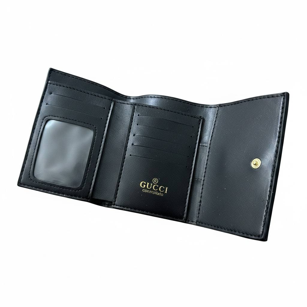 Gucci Inspired GG Bee Wallet 🐝✨ Luxury Monogram Compact Women’s Wallet - MASTERPIECE