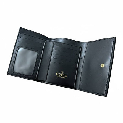 Gucci Inspired GG Bee Wallet 🐝✨ Luxury Monogram Compact Women’s Wallet - MASTERPIECE