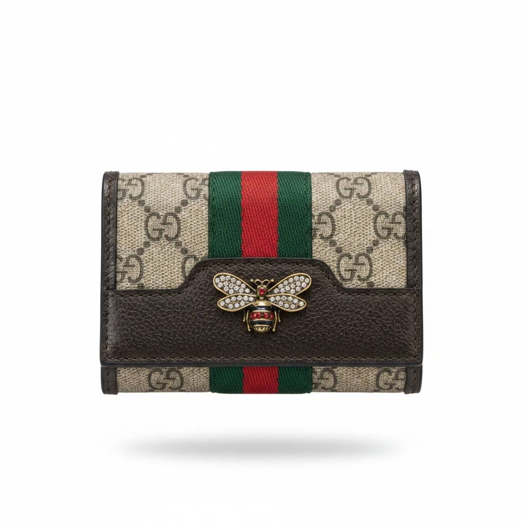 Gucci Inspired GG Bee Wallet 🐝✨ Luxury Monogram Compact Women’s Wallet - MASTERPIECE