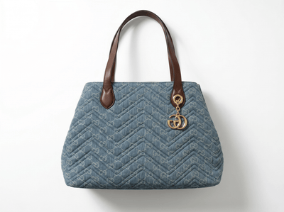 Gucci Light Blue Denim Quilted Tote Bag 💙✨ - MASTERPIECE