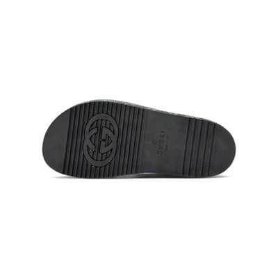 GUCCI Luxury Black Platform Slide Sandals – GG Monogram Statement & Premium Streetwear 👟✨ - MASTERPIECE