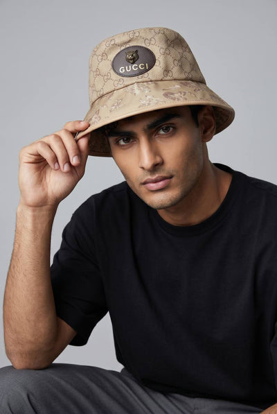 Gucci Monogram Bucket Hat – Luxury Beige GG Canvas 🧢✨ - MASTERPIECE