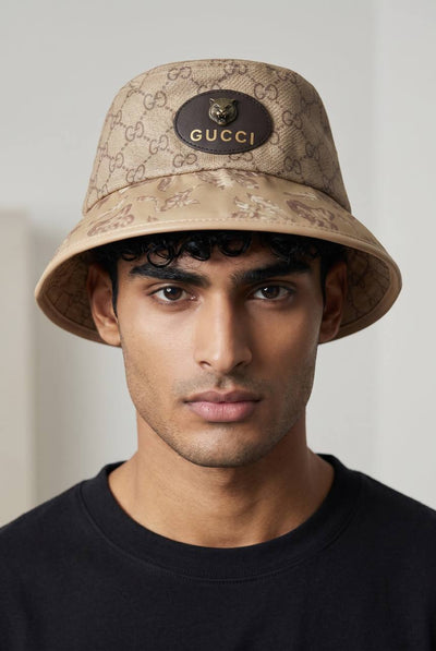 Gucci Monogram Bucket Hat – Luxury Beige GG Canvas 🧢✨ - MASTERPIECE