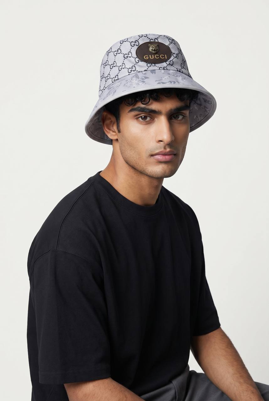 🎩 GUCCI Monogram Bucket Hat | Luxury Streetwear Icon 🖤 - MASTERPIECE