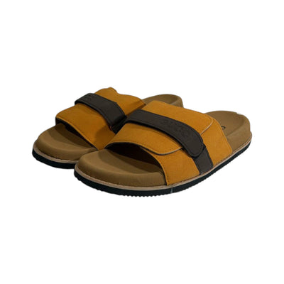 Gucci Mustard Comfort Slides – Premium Adjustable Luxury Sandals 💛👡 - MASTERPIECE