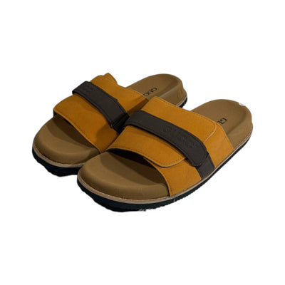 Gucci Mustard Comfort Slides – Premium Adjustable Luxury Sandals 💛👡 - MASTERPIECE