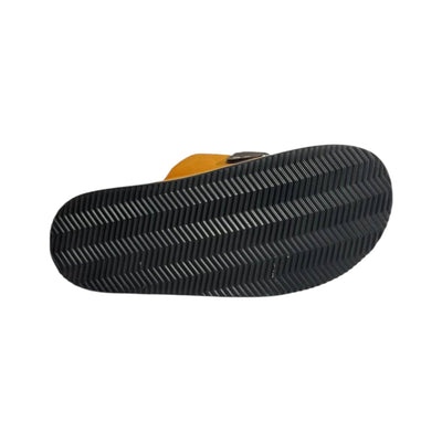 Gucci Mustard Comfort Slides – Premium Adjustable Luxury Sandals 💛👡 - MASTERPIECE