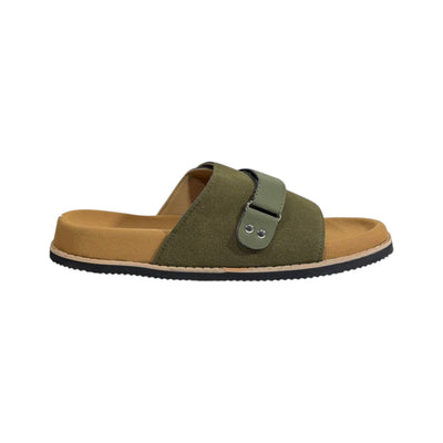 Gucci Olive Green Comfort Slides – Premium Adjustable Luxury Sandals 💚👡 - MASTERPIECE