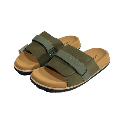Gucci Olive Green Comfort Slides – Premium Adjustable Luxury Sandals 💚👡 - MASTERPIECE