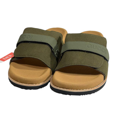 Gucci Olive Green Comfort Slides – Premium Adjustable Luxury Sandals 💚👡 - MASTERPIECE