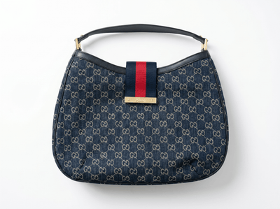 👜 Gucci Ophidia GG Denim Hobo Bag – Blue Monogram Edition 👜 - MASTERPIECE