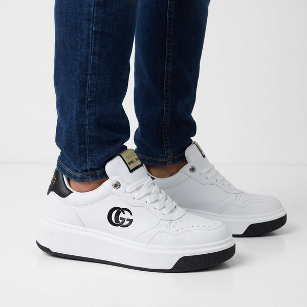 Gucci Sneakers – White Leather Platform Trainer 👟✨