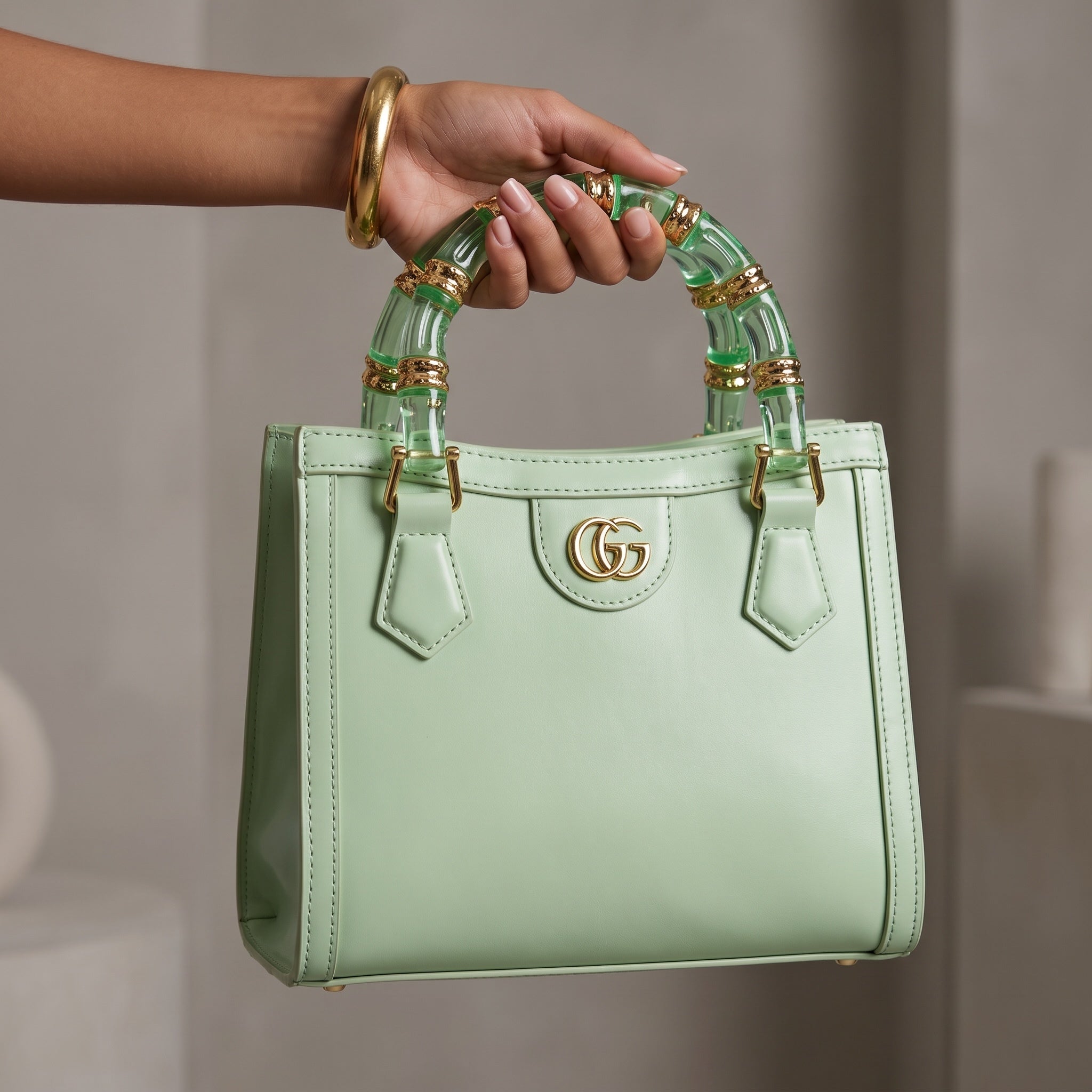 Gucci Top Handle Tote – Mint Green 👜✨ - MASTERPIECE
