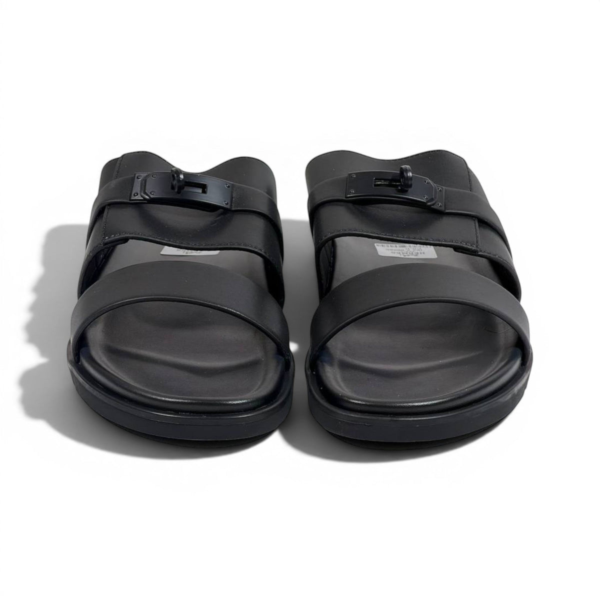 Hermès Black Luxury Slide Sandals – Premium Designer Summer Slippers 🖤✨ - MASTERPIECE