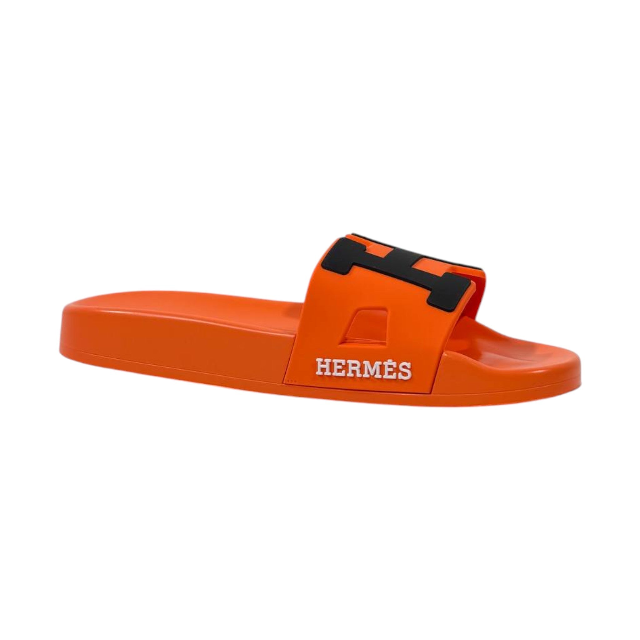 🧡 Hermes Chypre Orange H Slides – Iconic Luxury Summer Essential ✨ - MASTERPIECE