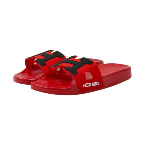 ❤️ Hermes Chypre Red H Slides – Luxury Summer Statement Sandals ✨