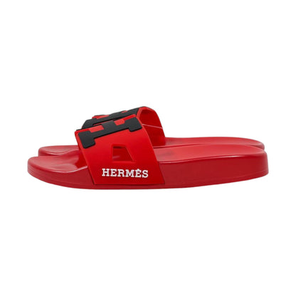 ❤️ Hermes Chypre Red H Slides – Luxury Summer Statement Sandals ✨ - MASTERPIECE