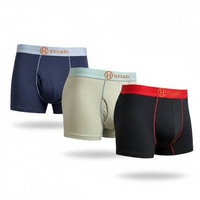 Hermès Elite Boxer Briefs 3 - Pack – Luxury Performance Collection 🩲✨ - MASTERPIECE