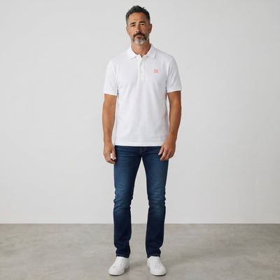 🧡 Hermès Essential Luxury White Polo – Refined Elegance Collection - MASTERPIECE