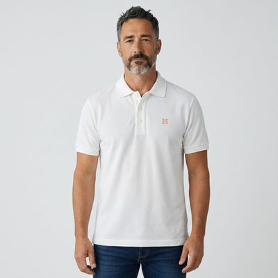 🧡 Hermès Essential Luxury White Polo – Refined Elegance Collection - MASTERPIECE
