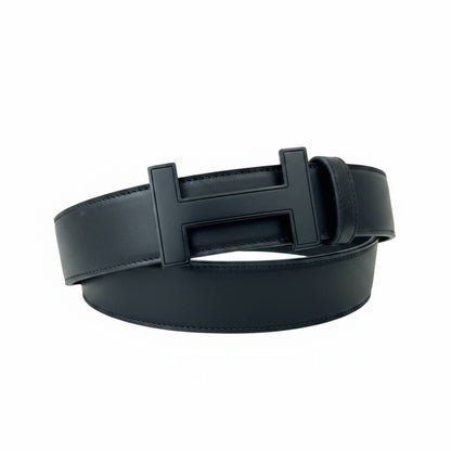Hermès Inspired Black H Buckle Belt 110CM 🖤✨ Matte Black Luxury Designer Style Belt - MASTERPIECE