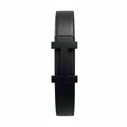 Hermès Inspired Black H Buckle Belt 110CM 🖤✨ Matte Black Luxury Designer Style Belt - MASTERPIECE