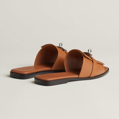HERMÈS Inspired Oran Lock Sandals 🤎🔐 | Luxe Minimal Edition - MASTERPIECE