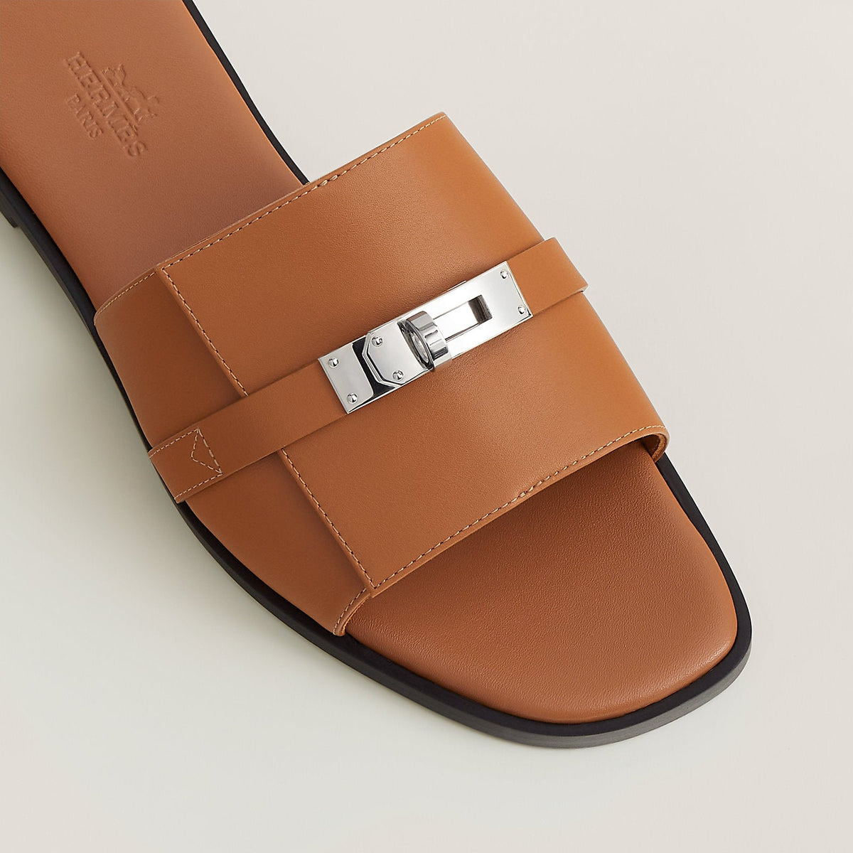 HERMÈS Inspired Oran Lock Sandals 🤎🔐 | Luxe Minimal Edition - MASTERPIECE