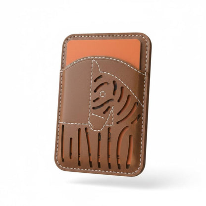 Hermès Leather Magnetic Phone Card Holder – Elegant Stick - On Wallet Case 🤎📱✨ - MASTERPIECE