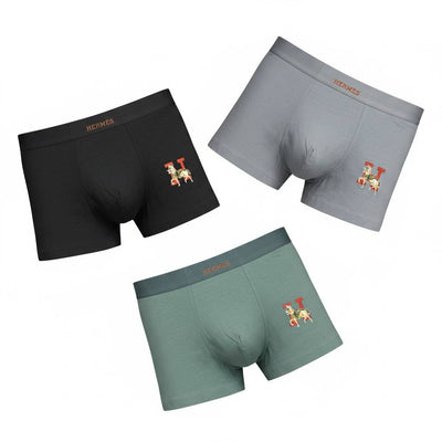 Hermès Luxury Boxer Briefs 3 - Pack – Premium Comfort Collection 🩲✨ - MASTERPIECE