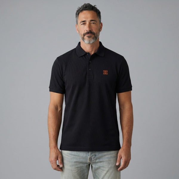 🖤 Hermès Noir Signature Polo – Luxury Essentials Collection