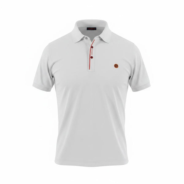 Hermès Premium White Polo Shirt – Elegant Luxury Slim Fit Tee 👕🤍