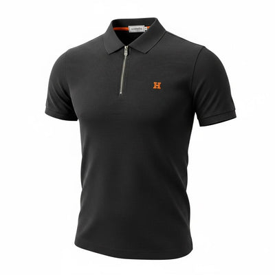 Hermès - Premium Zip Polo – Black Edition 🖤🔥 | Luxury Minimal Design - MASTERPIECE