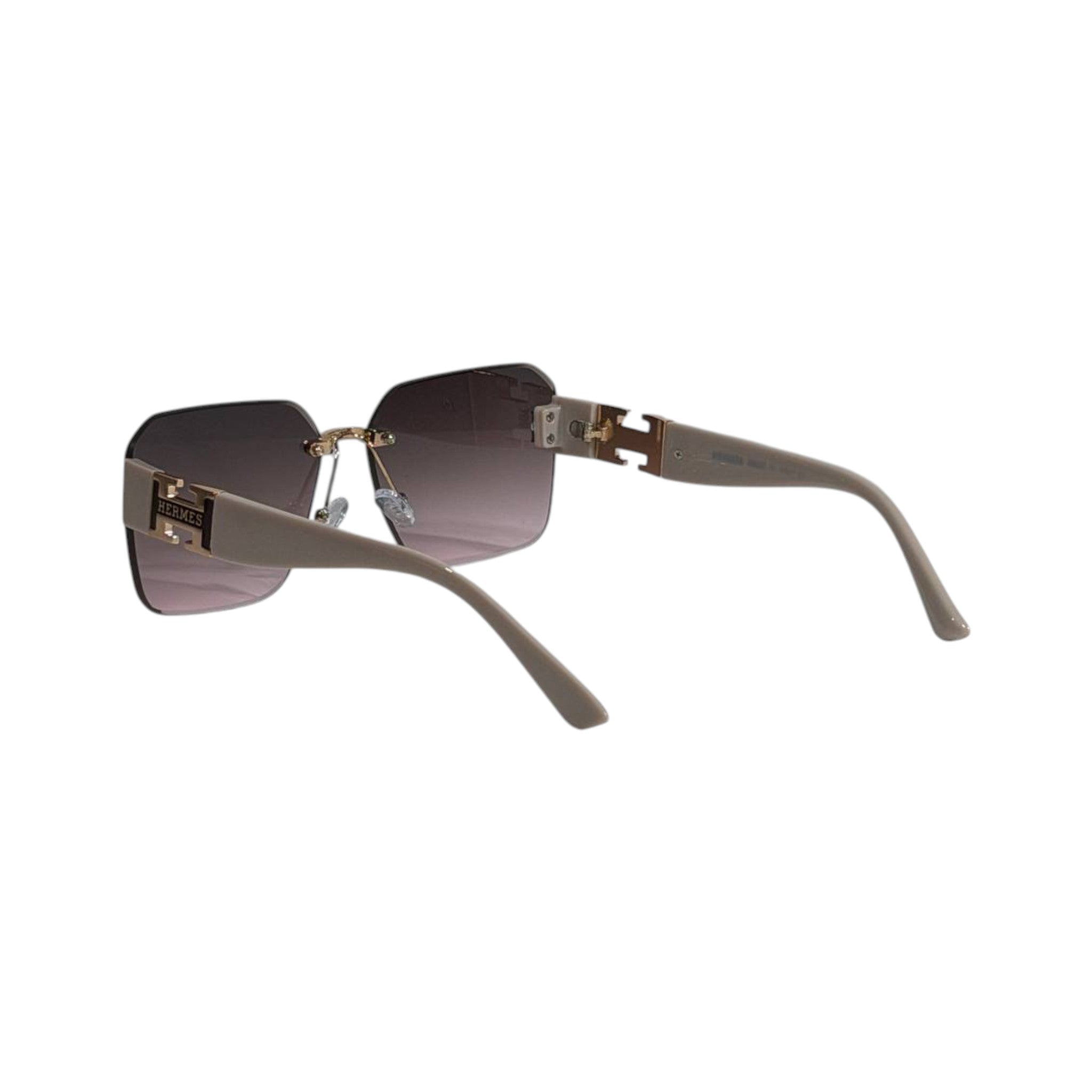 Hermès Rimless Oversized Sunglasses 🤍✨ Luxury Women Designer UV Protection Shades - MASTERPIECE