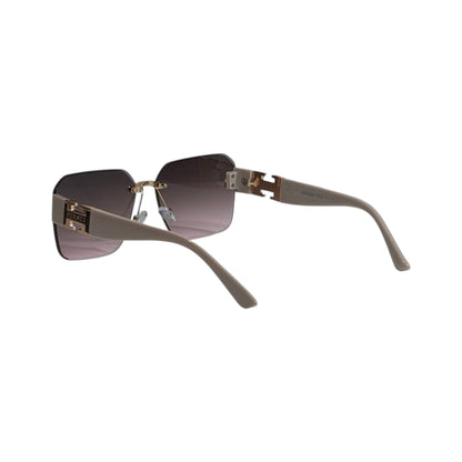 Hermès Rimless Oversized Sunglasses 🤍✨ Luxury Women Designer UV Protection Shades - MASTERPIECE