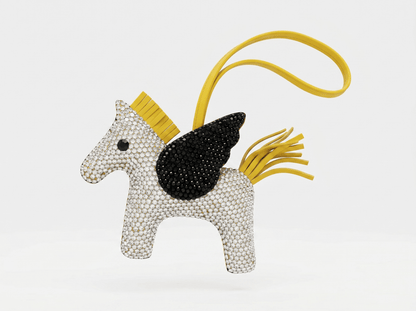 HERMÈS Rodeo Pegasus Crystal Charm 🐎✨ | Luxury Sparkling Horse Bag Accessory - MASTERPIECE