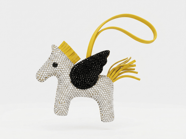 HERMÈS Rodeo Pegasus Crystal Charm 🐎✨ | Luxury Sparkling Horse Bag Accessory
