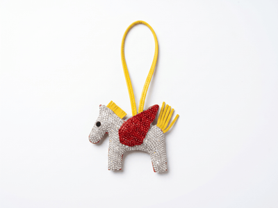 🦄 HERMÈS Rodeo Pegasus Crystal Charm – Ruby Wing Edition ❤️✨ - MASTERPIECE