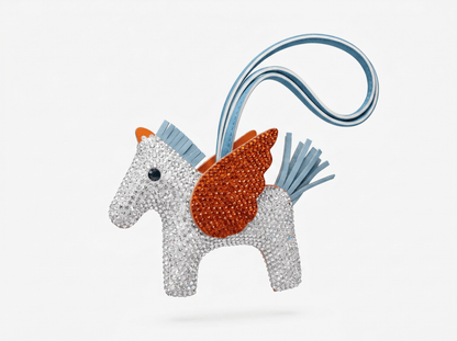 🦄 HERMÈS Rodeo Pegasus Crystal Charm – Sunset Wing Edition 🧡✨ - MASTERPIECE