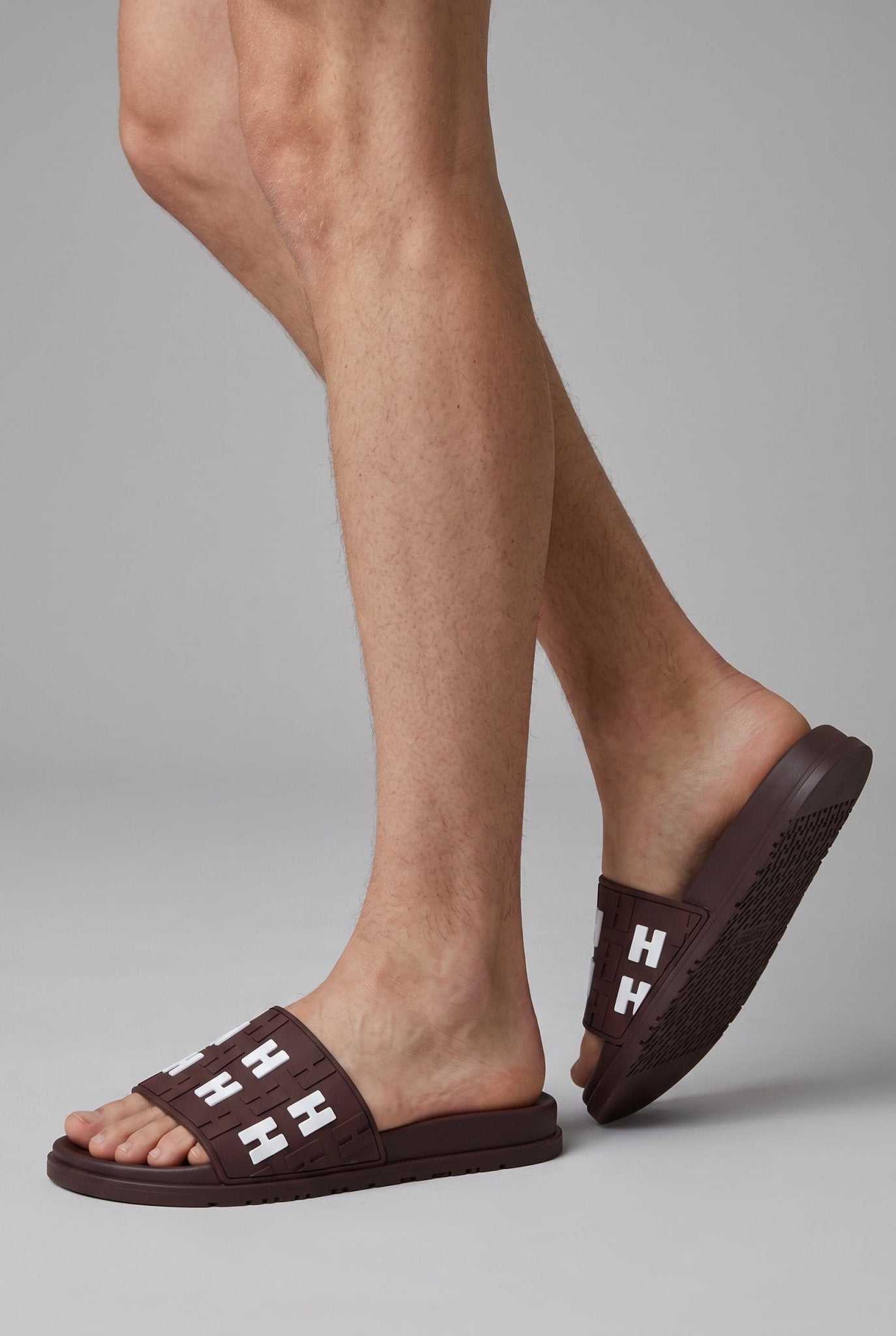Hermès Rubber Slide – Brown H-Repeat 🟫 - MASTERPIECE