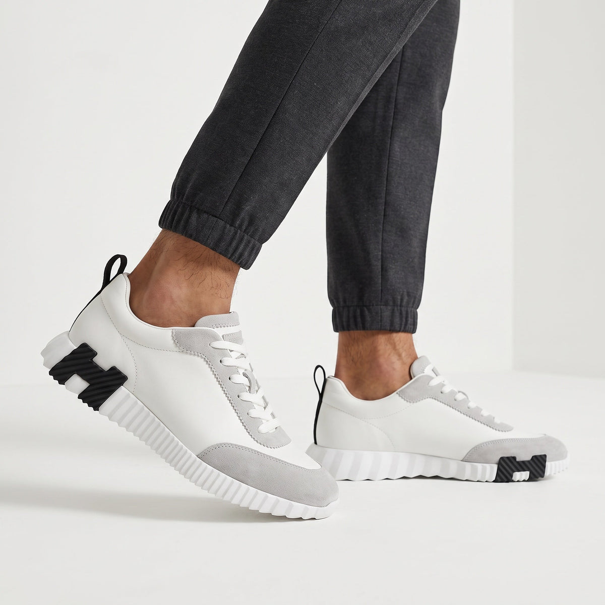 Hermes Sneaker – White Grey Chunky 👟✨ - MASTERPIECE