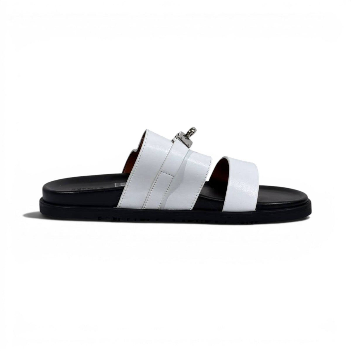 Hermès White Luxury Slide Sandals – Premium Designer Summer Slippers 🤍✨ - MASTERPIECE