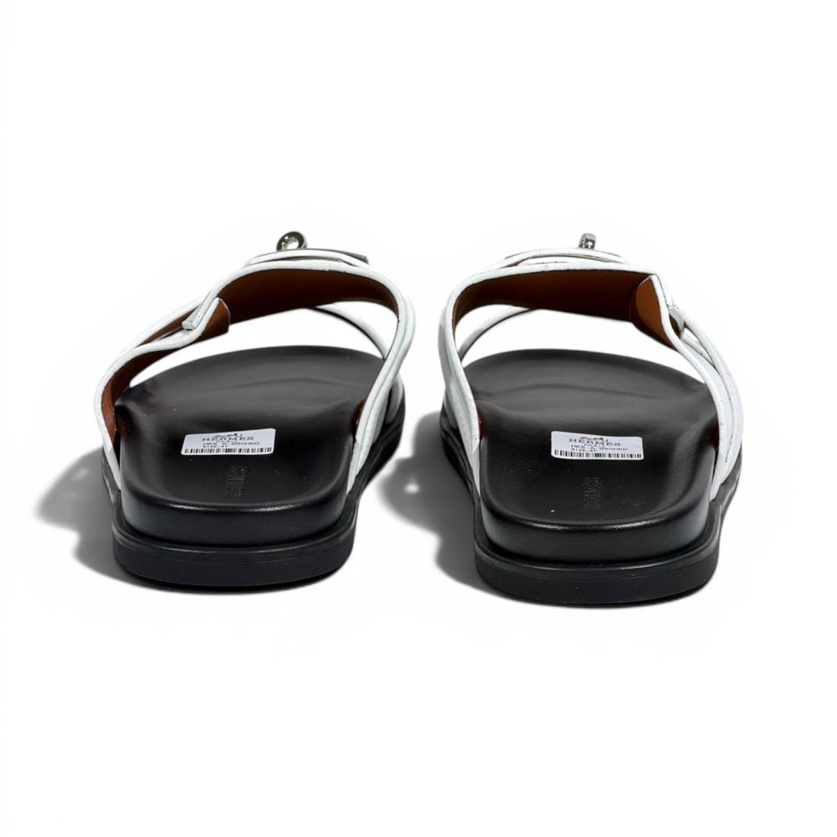 Hermès White Luxury Slide Sandals – Premium Designer Summer Slippers 🤍✨ - MASTERPIECE