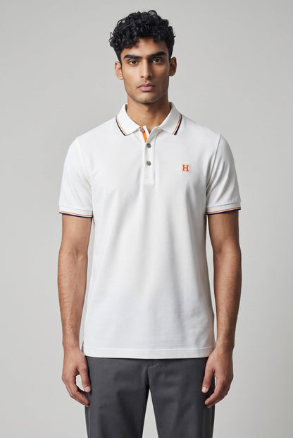 Hermès White Polo Shirt 🤍🧡 Elegant Minimal Luxury - MASTERPIECE