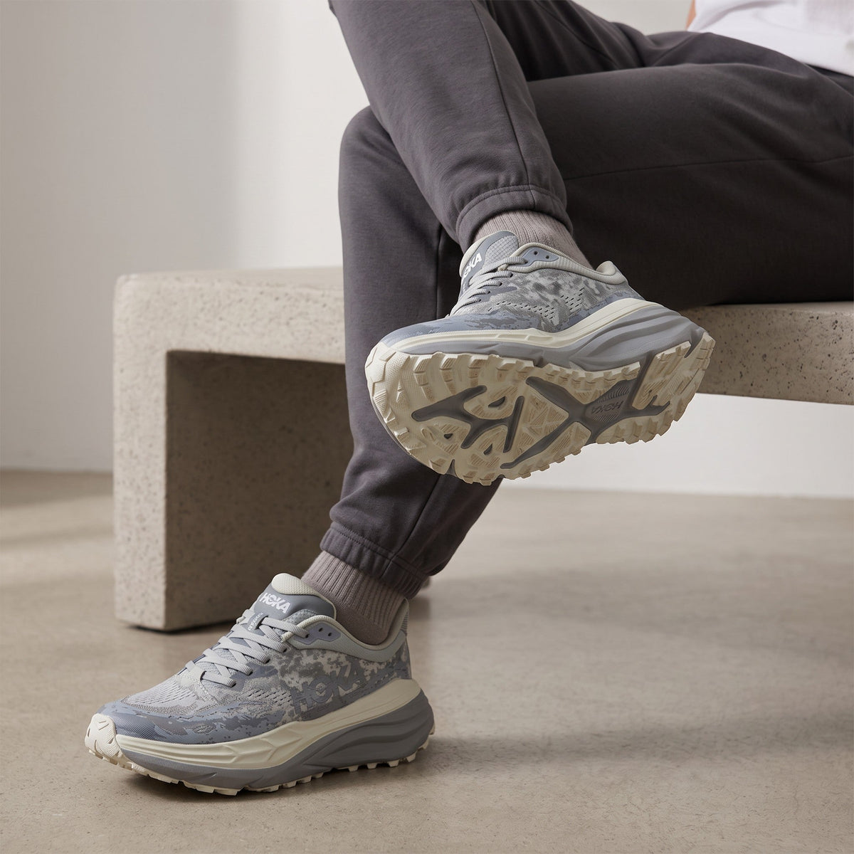 HOKA Speedgoat Trail Running Shoes – Glacier Grey ❄️🏔️ - MASTERPIECE